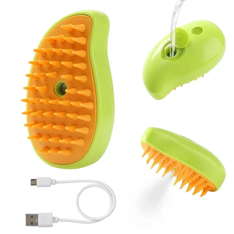 Cepillo para Gatos, Removedor de Pelo, Cepillo de Vapor Eléctrico, Guante de Limpieza para Perros, Elimina el Pelo Suelto, Accesorios para Gatos