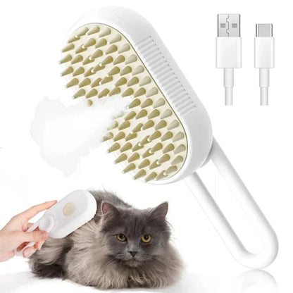 Cepillo para Gatos, Removedor de Pelo, Cepillo de Vapor Eléctrico, Guante de Limpieza para Perros, Elimina el Pelo Suelto, Accesorios para Gatos